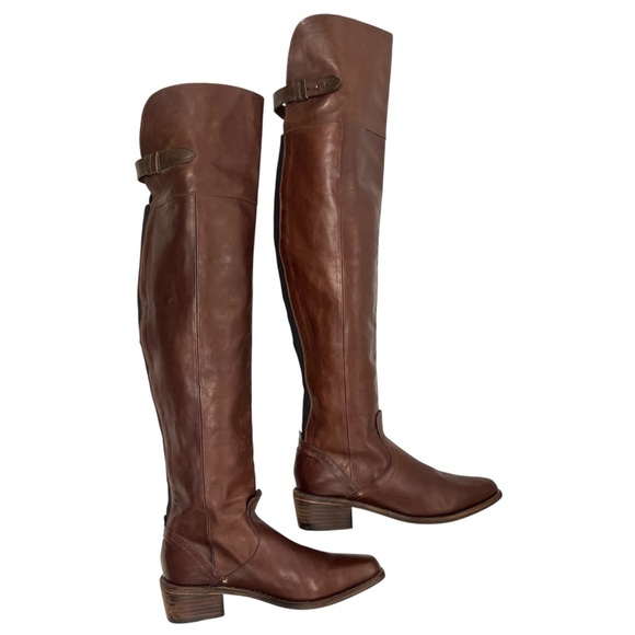 Rag & Bone Pearce Brown Leather Over the Knee Riding Boots Womens US 8.5 EU 38.5 - Picture 9 of 14